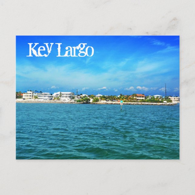 Postal Key Largo, Florida, EE.UU. (Anverso)