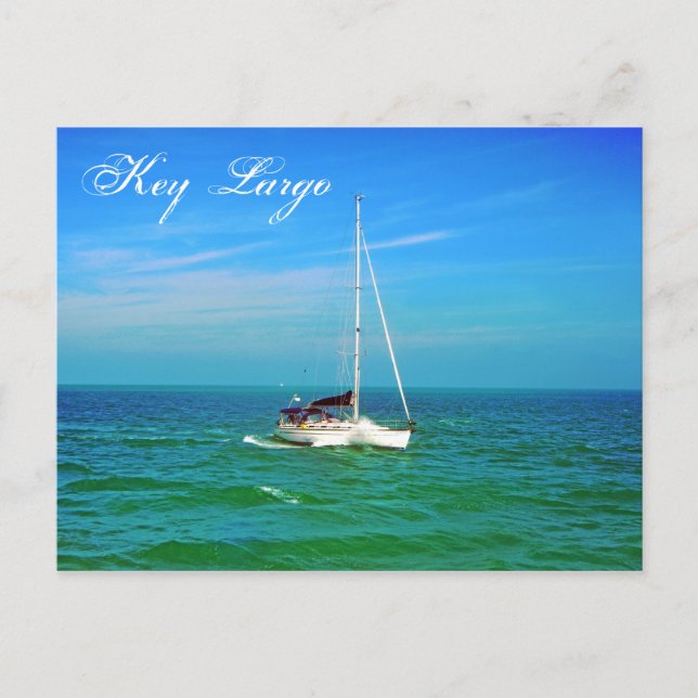 Postal Key Largo, Florida, EE.UU. (Anverso)