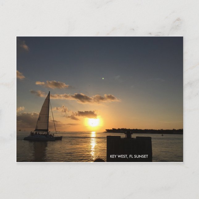 Postal Key West, FL Postcard 1 (Anverso)