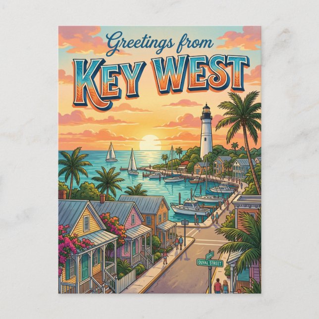 Postal Key West, Florida (Anverso)