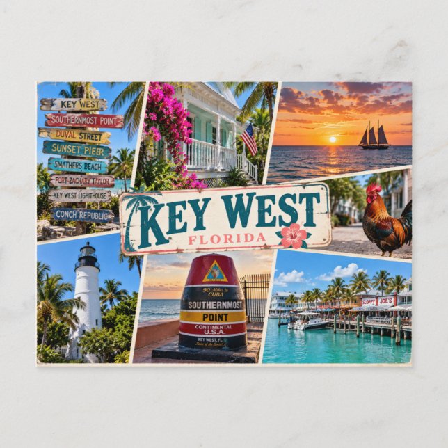 Postal Key West Florida (Anverso)