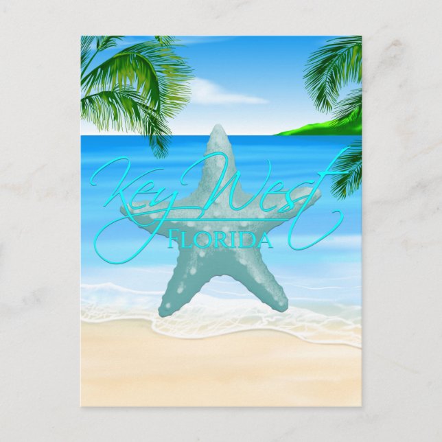 Postal Key West Florida Starfish (Anverso)