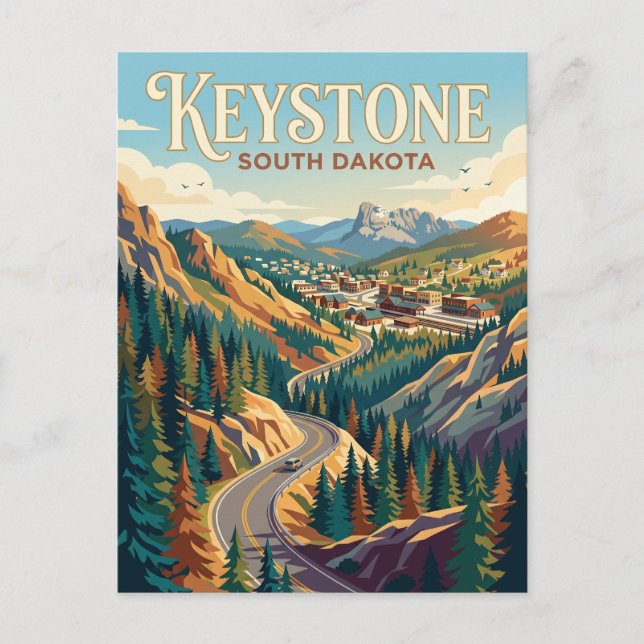 Postal Keystone Dakota del Sur (Anverso)