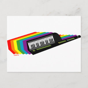 Postal Keytar del arco iris