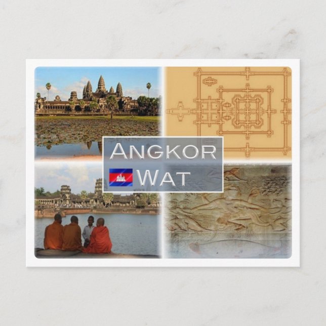 Postal KH Cambodia - Angkor Wat - (Anverso)