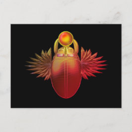 Postal Kherpi Dios del Sol Naciente, escarabajo escarabaj