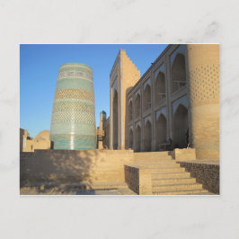 Postal Khiva, Chiwa, Usbekistan Kalta-Minor-Minarett