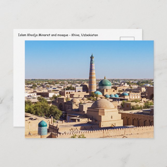 Postal Khiva - Uzbekistán (Anverso / Reverso)