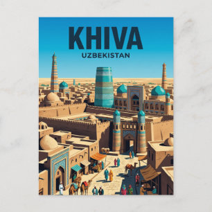 Postal Khiva Uzbekistán