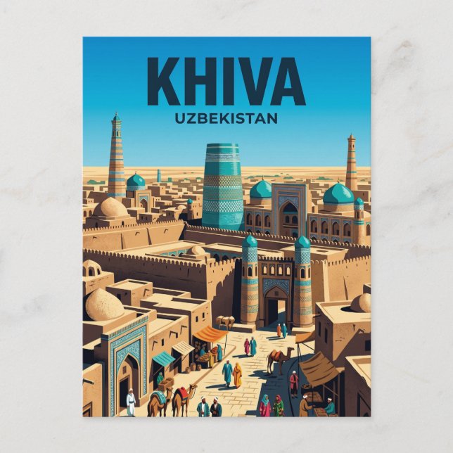 Postal Khiva Uzbekistán (Anverso)