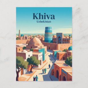 Postal Khiva Uzbekistán