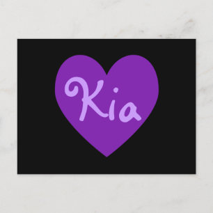 Postal Kia en morado