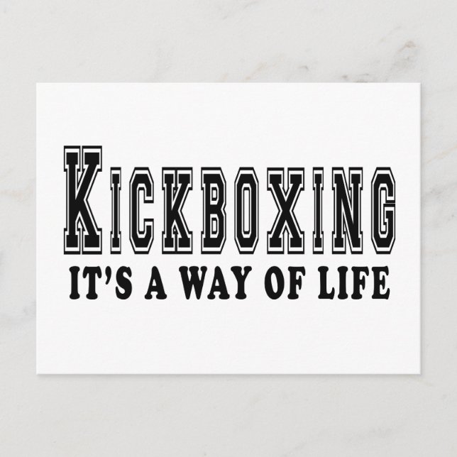 Postal kickboxing es forma de vida (Anverso)