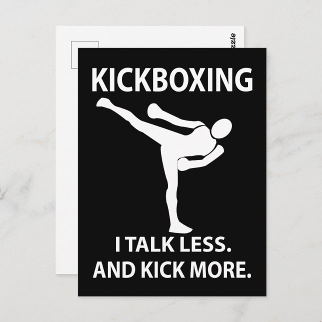 Postal Kickboxing luchador contra el Kickboxer Kickboxing (Anverso / Reverso)