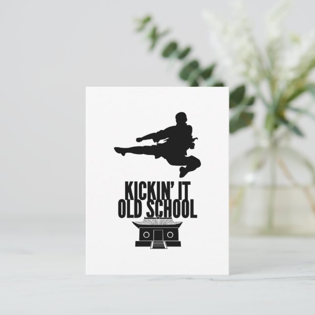 Postal Kickin'it Old School Vertical (Anverso de pie)