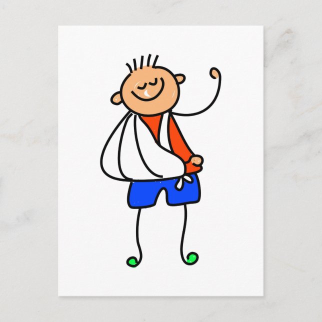 Postal Kid de accidentes (Anverso)