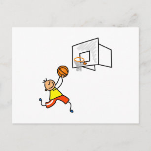 Postal Kid de baloncesto