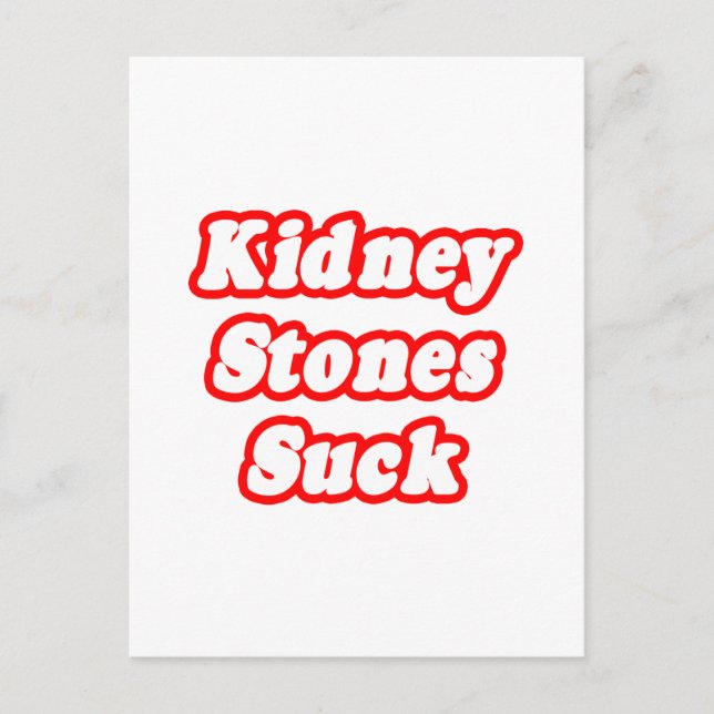 Postal Kidney Stones Suck (Anverso)