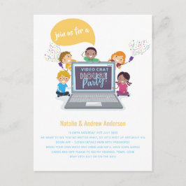 Postal KIDS Cumpleaños Video Chat Virtual LiveStream