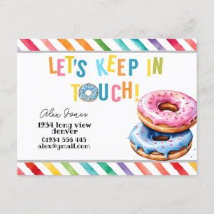 Postal KIds mantener en contacto las etiquetas de favor d