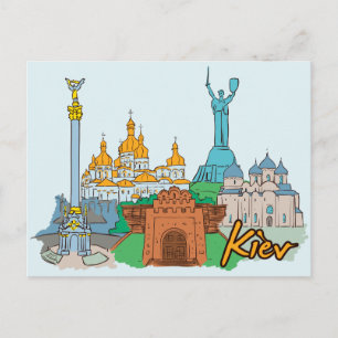 Postal Kiev, ciudad famosa de Ucrania