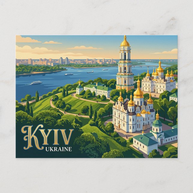 Postal Kiev Pechersk Lavra Ucrania (Anverso)