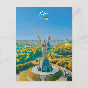 Postal Kiev, Ucrania - Monumento a la Madre Ucrania