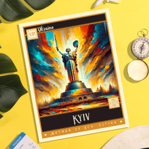 Postal Kiev, Ucrania Pintura de época