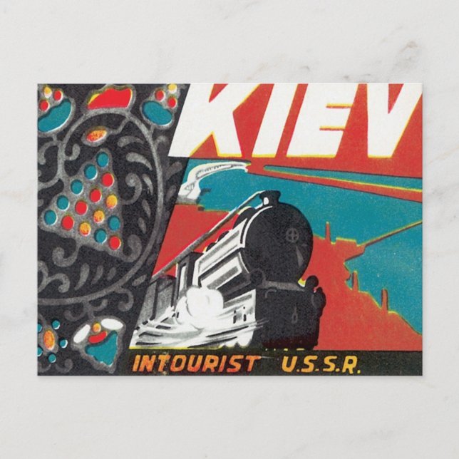 Postal Kiev Ucrania vintage (Anverso)