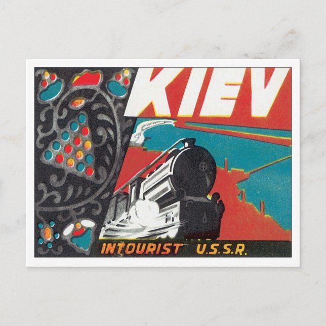 Postal Kiev Ucrania vintage (Anverso)