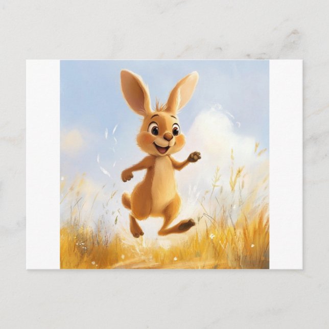 Postal Kiki el conejo (Anverso)