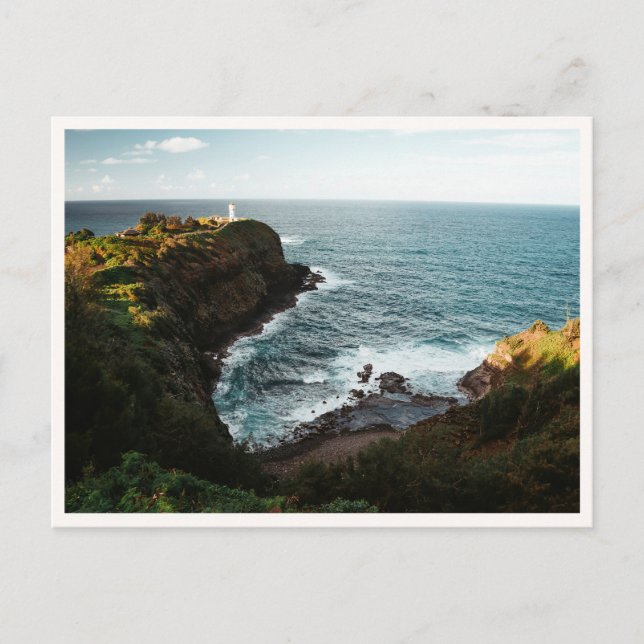 Postal Kilauea Lighthouse Kauai Hawaii Photo (Anverso)