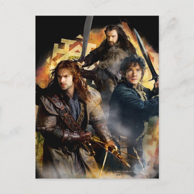 Postal Kili, BILBO BAGGINS™ y THORIN OAKENSHIELD™ Art (Anverso)
