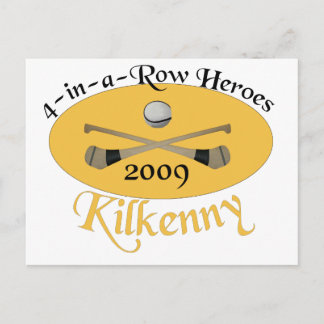 Postal Kilkenny 4-in-a-Row conmemorativo