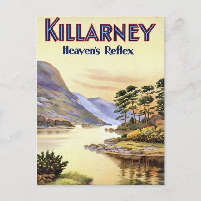 Postal Killarney, el reflejo del cielo (Anverso)
