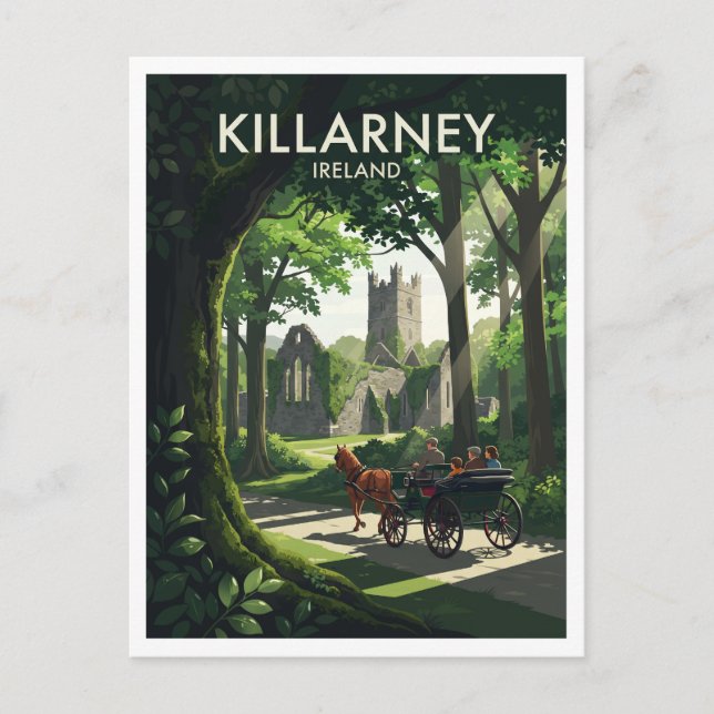 Postal Killarney Irlanda (Anverso)