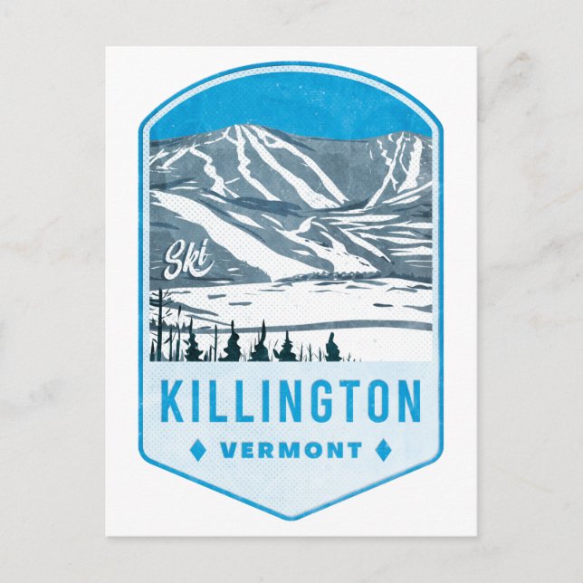 Postal Killington Ski Badge (Anverso)