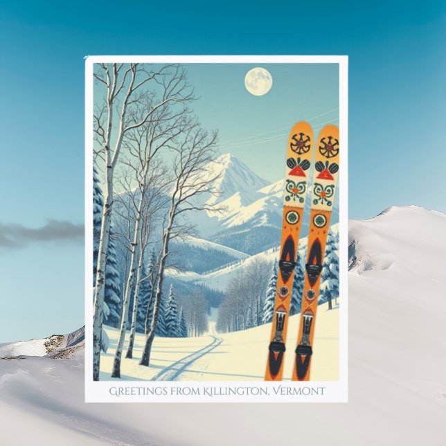Postal Killington Vermont ski vacation Postcard (Subido por el creador)