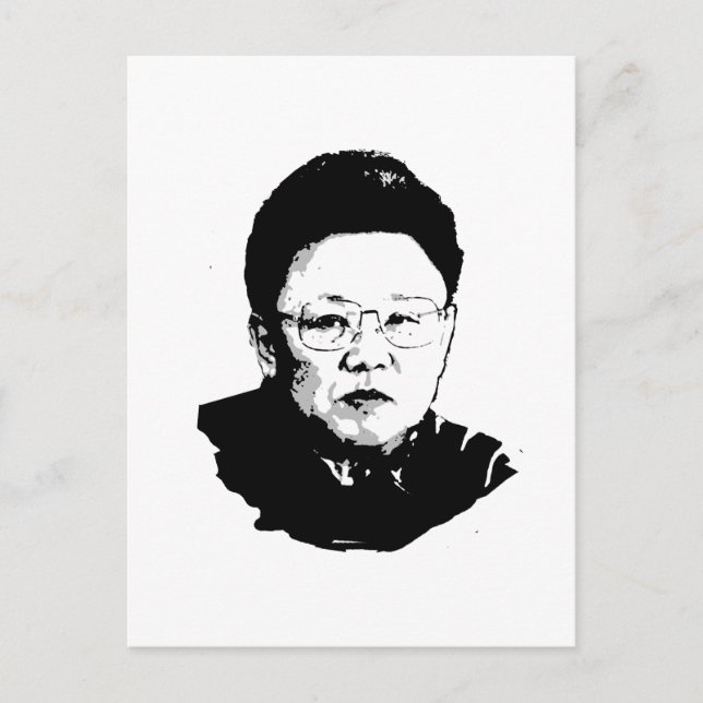 Postal Kim Jong Il (Anverso)