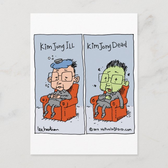 Postal kim jong ill (Anverso)