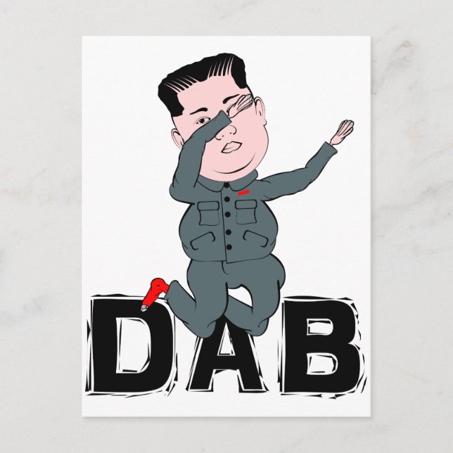 Postal Kim Jong-Un haciendo Dabbing (Anverso)