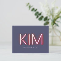 Kim You Light Up My Life Neon Lights