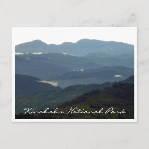 Postal kinabalu nat park silhouette