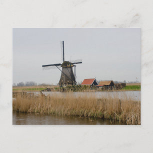 Postal Kinderdijk Windmill Holland