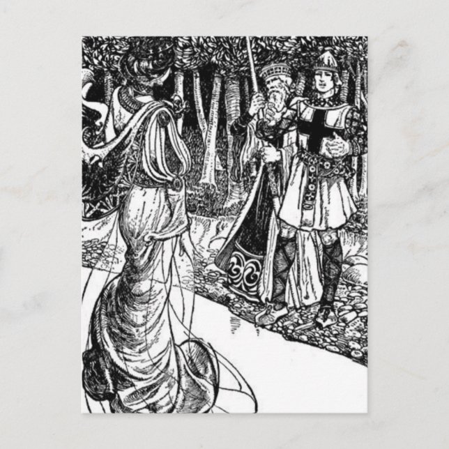 Postal King Arthur Postcard (Anverso)
