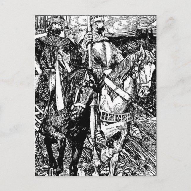 Postal King Arthur Postcard (Anverso)