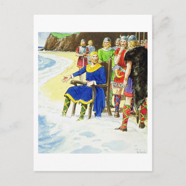 Postal King Canute (c.995-1035) de 'Peeps into the Past (Anverso)