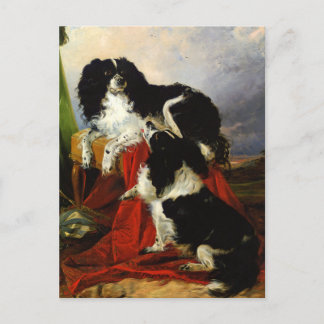 Postal King Charles Spaniels - Arte Perro - Richard Ansde