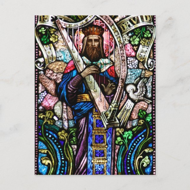 Postal King David StainGlass Art (Anverso)
