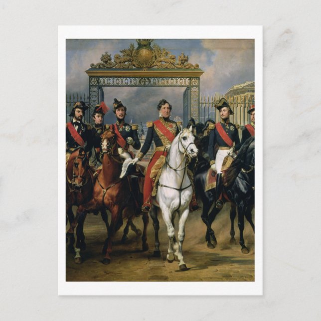 Postal King Louis-Philippe (1773-1850) de Francia y su (Anverso)